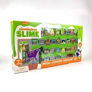 Nickelodeon Slime Mega‎ Scented Grocery Set 30 Jars of Fun Scented Slime